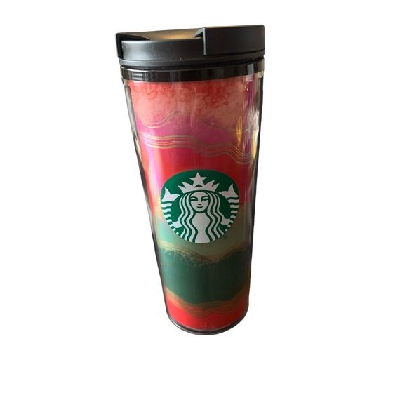 Pre Owned Starbucks 2021 Holiday Christmas Insulated Tumbler Screw Top 16Oz HTF - Picture 1 of 15